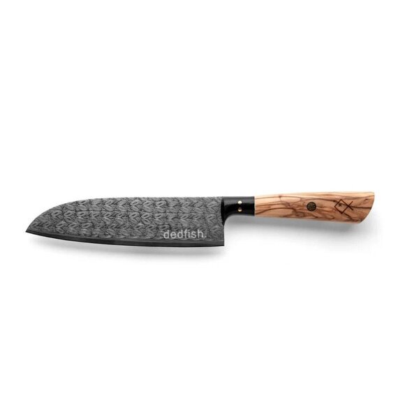 Dedfish German Steel Santoku Knife-NEW- Sold Out On Dedfish Site 7” - Picture 1 of 5